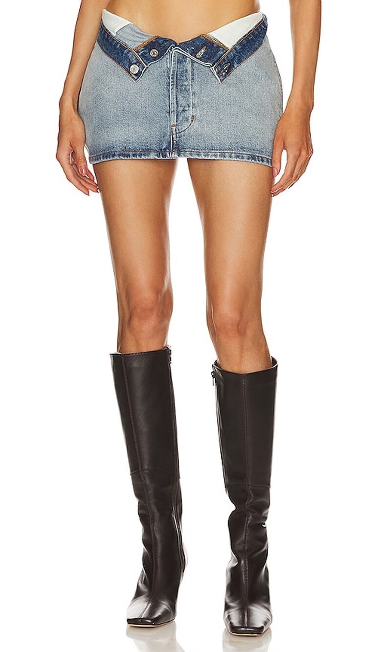 Eb Denim Classic Daphne Madison Mini Skirt Size 32 NWT